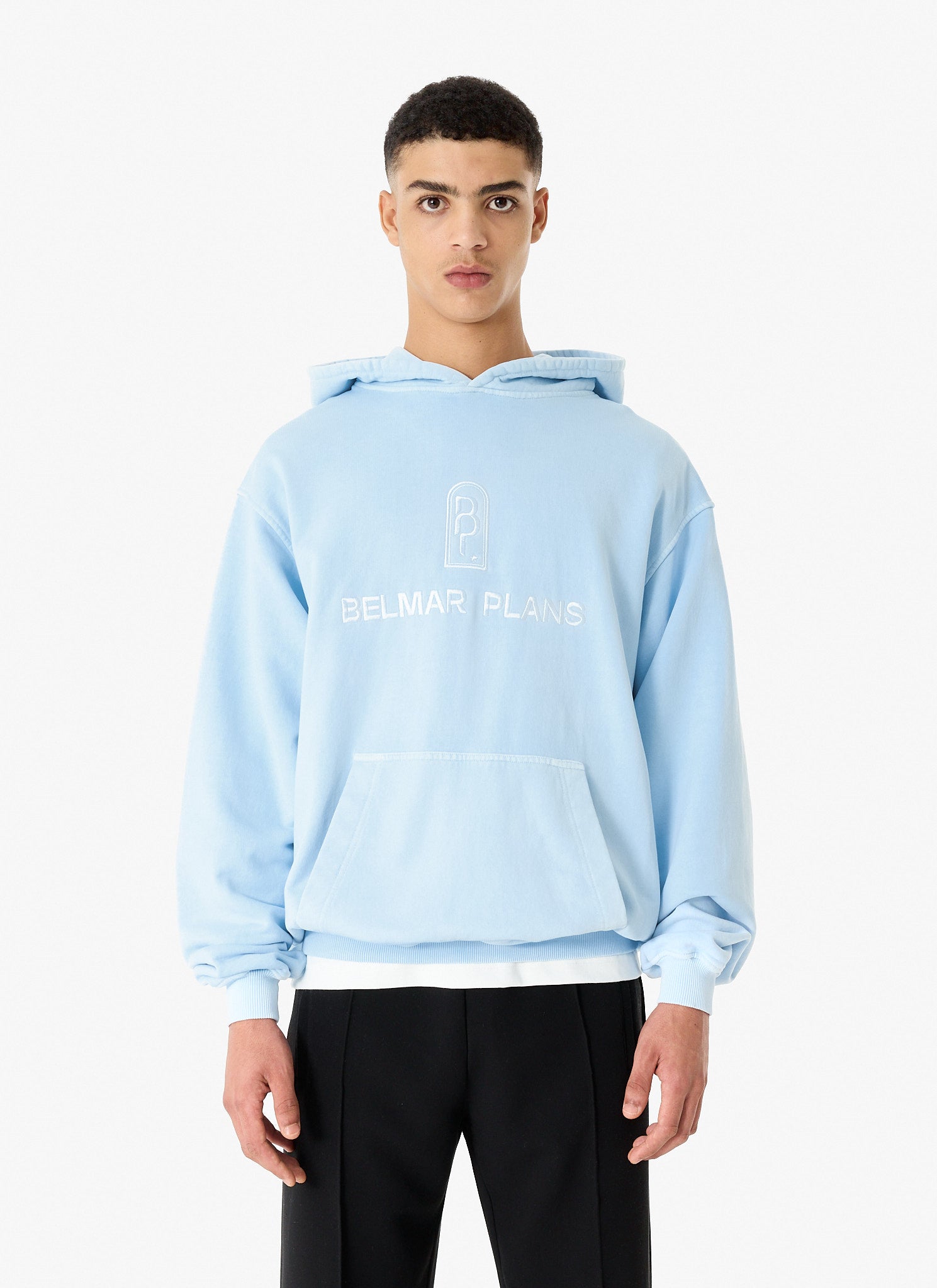 ICON HOODIE - ICE BLUE – Belmar Plans